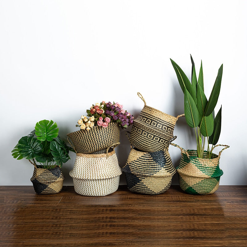 Natural Seagrass Plant Pot Cover