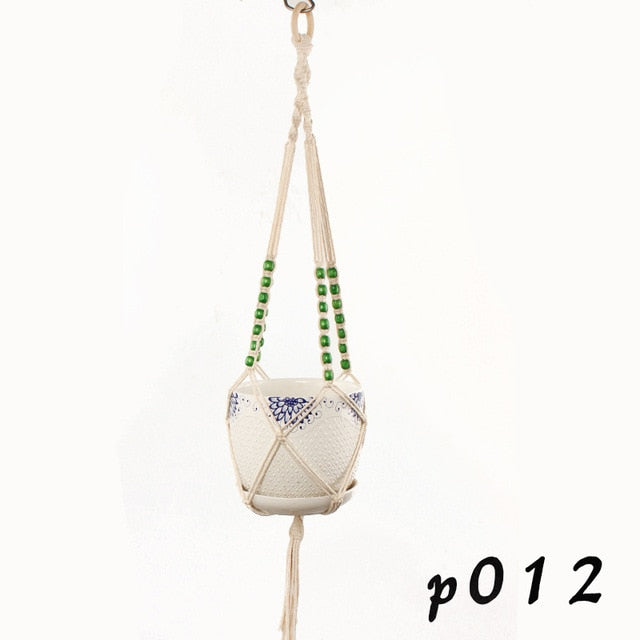 Cotton Macrame Indoor Plant Hanger